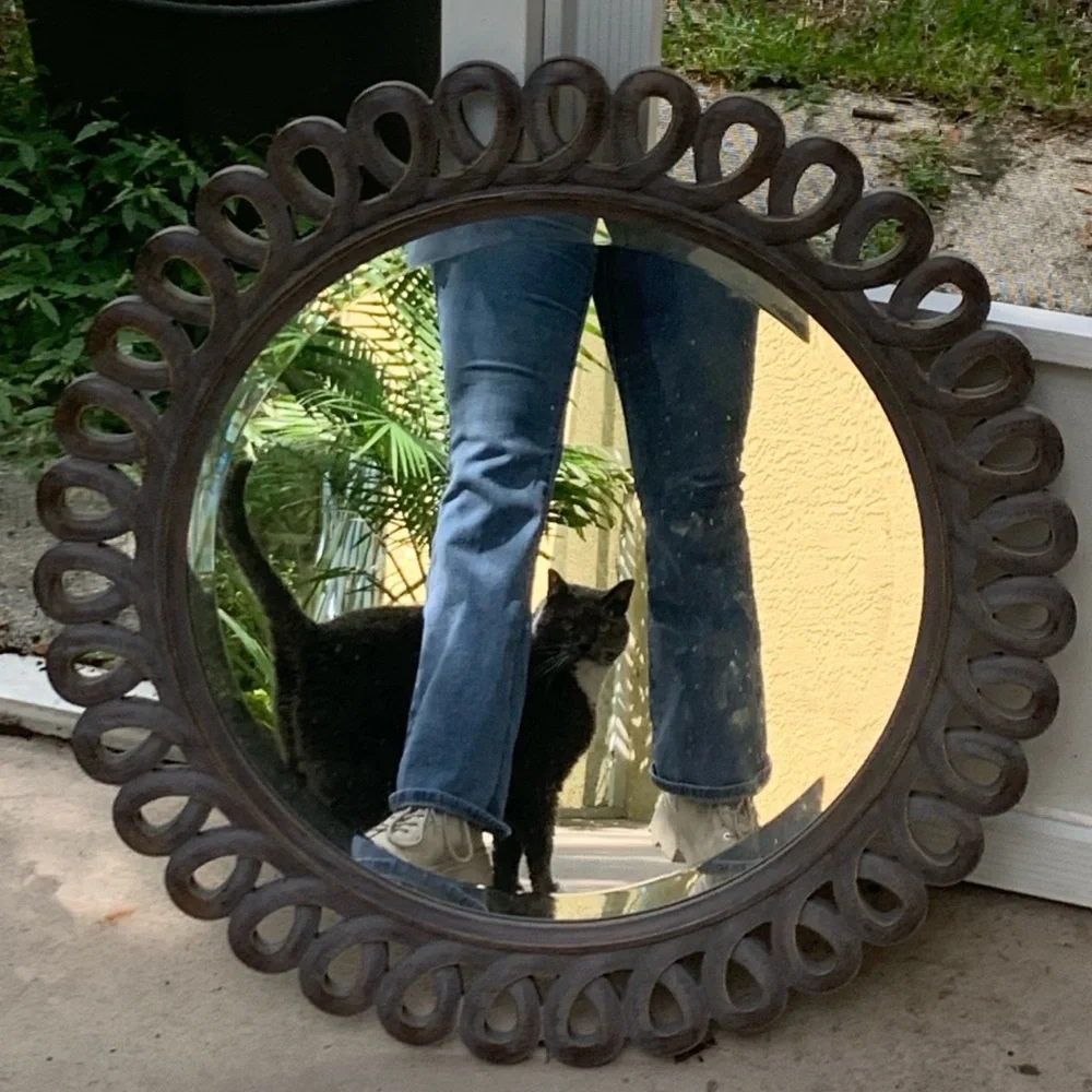 Elegant Brown Wall Mirror